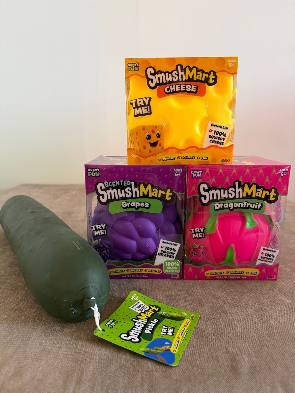 SmushMart Dragonfruit, Grapes, Cheese, & Pickle